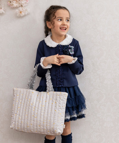 【刺繍30%OFF】お星様/フリルレッスンバッグ2点セット(12月下旬〜お届け)