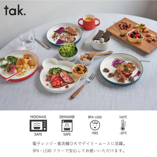 tak/KIDS DISH ギフトボックスベアカトラリー(全3カラー)