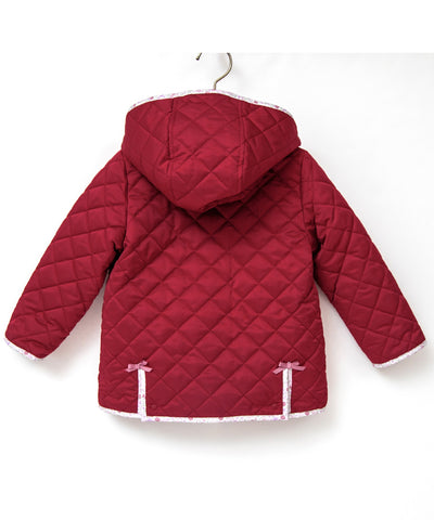 【ONLINE限定】2wayフラワーキルトショートコート/ジュエルレッド