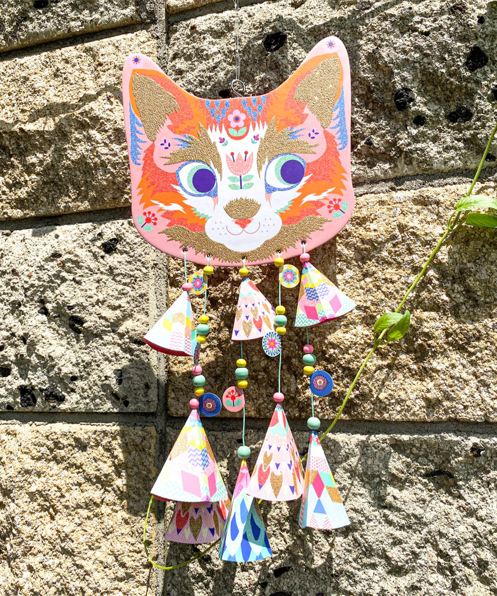 DJECO / DIYチャイムキティー 猫 ねこ 知育おもちゃ 手作りキット 工作